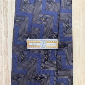 Zinc Blue & Taupe Gorgeous Woven Silk Tie